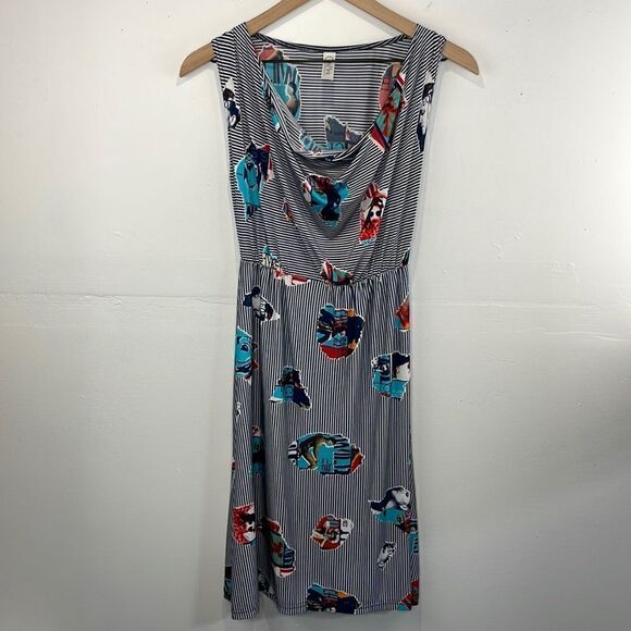 Carla Mink Retro Pop Art Photo Print dress size XS - Picture 1 of 12